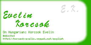 evelin korcsok business card